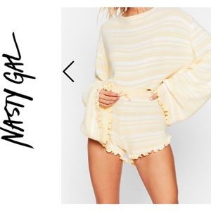 Nasty Gal Sweater & Shorts Lounge Set